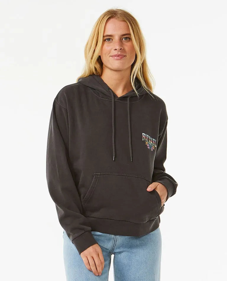 Rip Curl Womens Sweatshirt Block Party Relaxed Hood