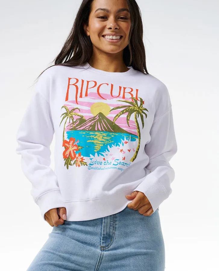 Rip Curl Womens Sweatshirt Island Relaxed Crew