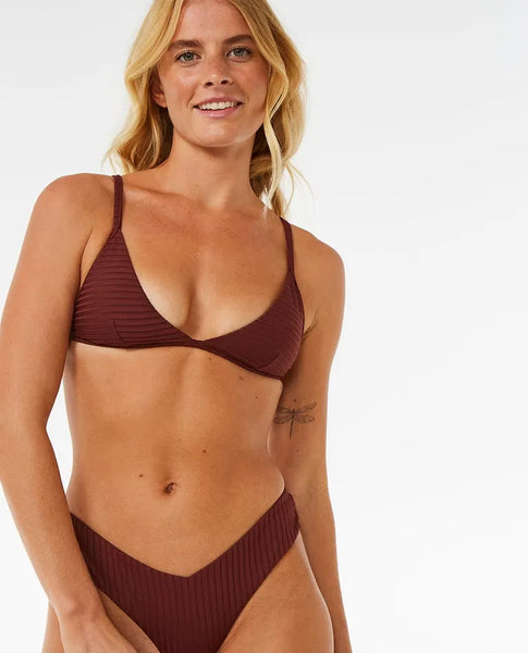 Delilah Surfing Bikini Top, Fixed-Back Bikini for Surfers