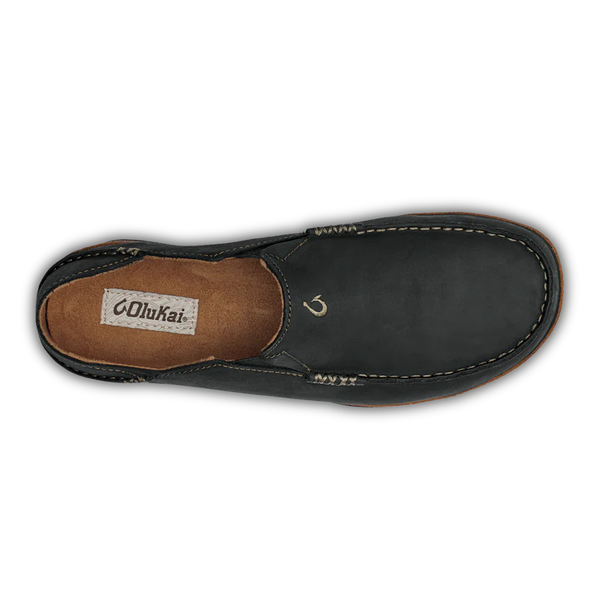 OluKai Moloa Men's Shoes/Slides - Size 9.5 good - Like New - Storm Grey/Dark Wood