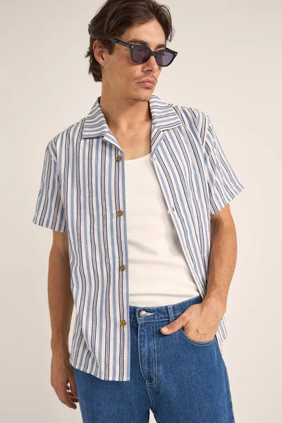 Rhythm Mens Woven Vacation Stripe