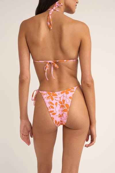 Rhythm Womens Bikini Bottoms Bora Bora Floral Tie Side Hi Cut