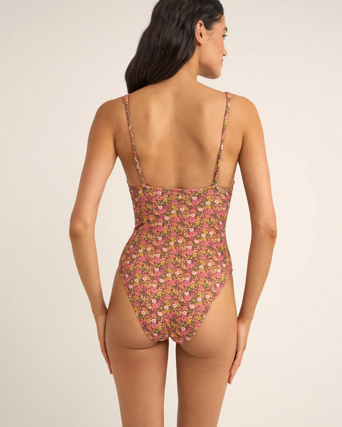 Rhythm Womens Swimsuit Marie Floral Classic One Piece