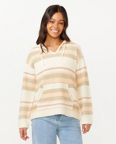 Rip Curl Womens Sweater Desert Dreams Stripe Poncho