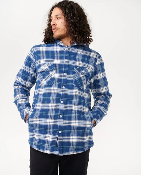 Rip Curl Mens Shirt Shores Sherpa Lined Flannel