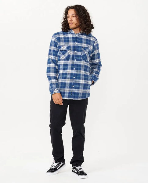 Rip Curl Mens Shirt Shores Sherpa Lined Flannel