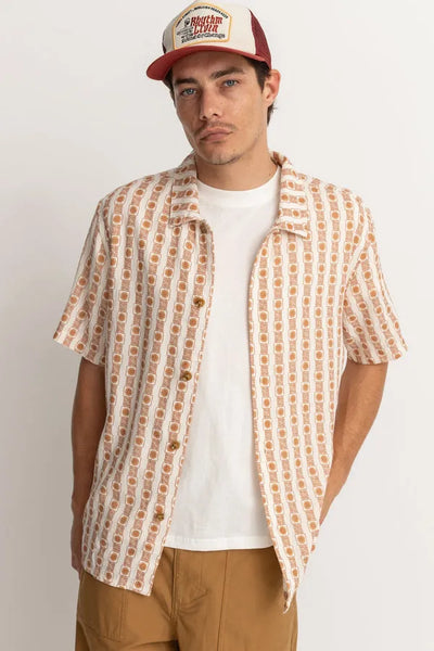 Rhythm Mens Woven Tile Stripe