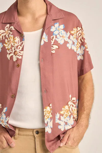 Rhythm Mens Woven Vacation Floral