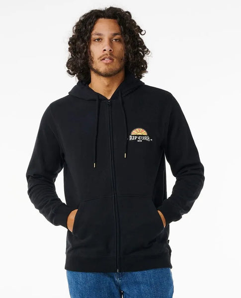 Rip Curl Mens Sweatshirt Tubed And Hazed Zip Through Hood