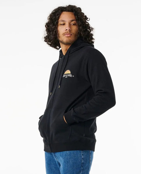 Rip Curl Mens Sweatshirt Tubed And Hazed Zip Through Hood