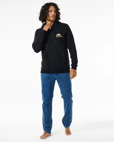 Rip Curl Mens Sweatshirt Tubed And Hazed Zip Through Hood