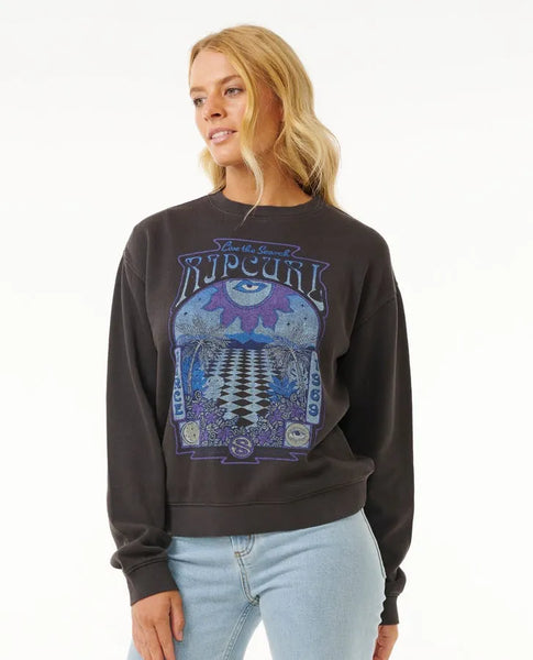 Rip Curl Womens Sweatshirt Slow Down Relaxed Crew