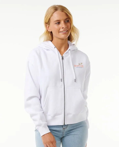 Rip Curl Womens Sweatshirt High Tide Scenic Relaxed Zip Through Hood