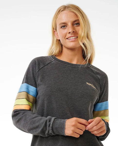 Rip Curl Womens Sweatshirt High Tide Raglan Crew