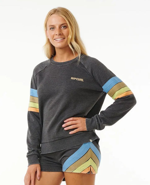 Rip Curl Womens Sweatshirt High Tide Raglan Crew