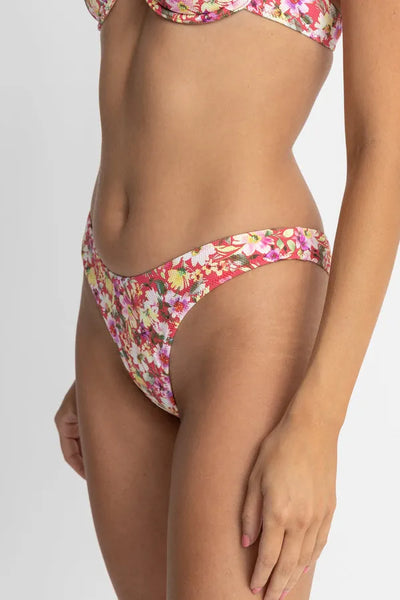 Rhythm Womens Bikini Bottoms Bloom Floral Hi Cut