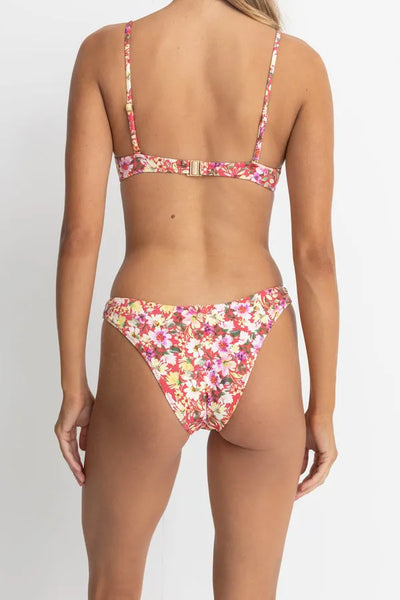 Rhythm Womens Bikini Bottoms Bloom Floral Hi Cut