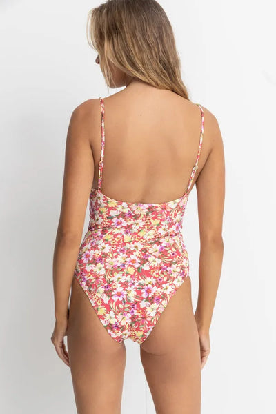 Rhythm Womens Swimsuit Bloom Floral Underwire One Piece