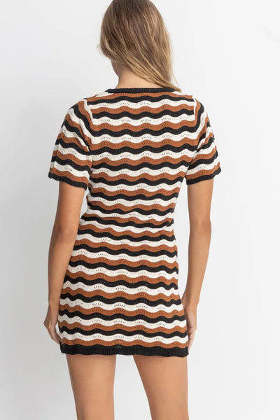 Rhythm Womens Dress Venice Knit Mini