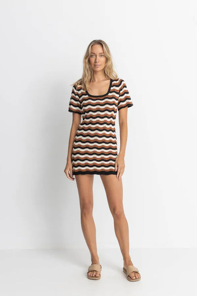 Rhythm Womens Dress Venice Knit Mini