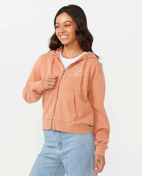 Rip Curl Womens Sweatshirt Desert Relaxed Zip Through