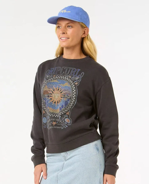 Rip Curl Womens Sweatshirt Luna Relaxed Crew