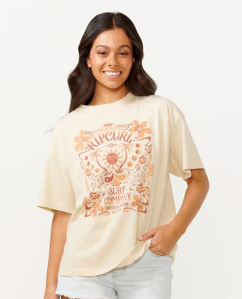 Rip Curl Womens Shirt Utopian Dreams Heritage Tee