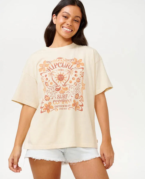 Rip Curl Womens Shirt Utopian Dreams Heritage Tee