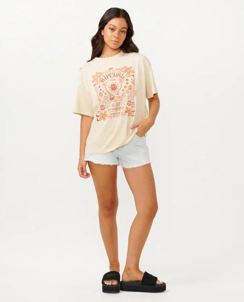 Rip Curl Womens Shirt Utopian Dreams Heritage Tee