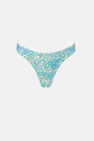 Rhythm Womens Bikini Bottoms Cabo Paisley Hi Cut