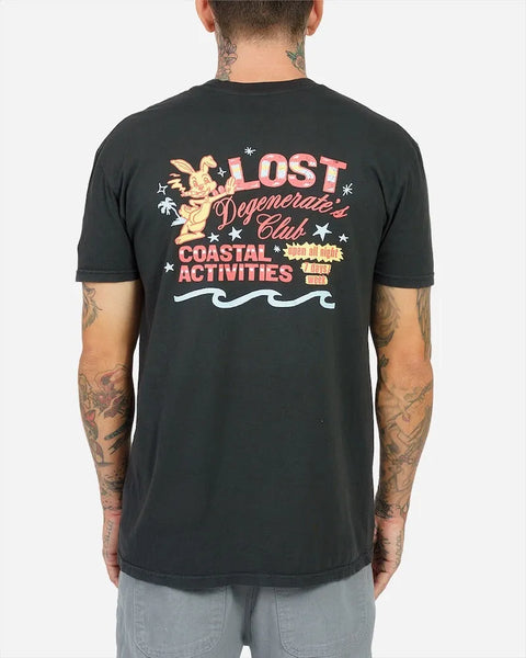 Lost Mens Shirt Degenerate’S Club Vintage Dye