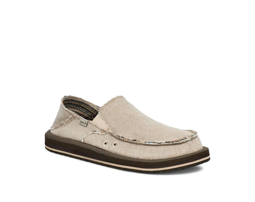 Sanuk Mens Shoes Donny Hemp 2 Tone