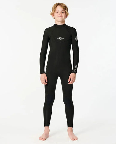 Rip Curl Youth Wetsuits Junior Dawn Patrol Back Zip 4/3 Fullsuit