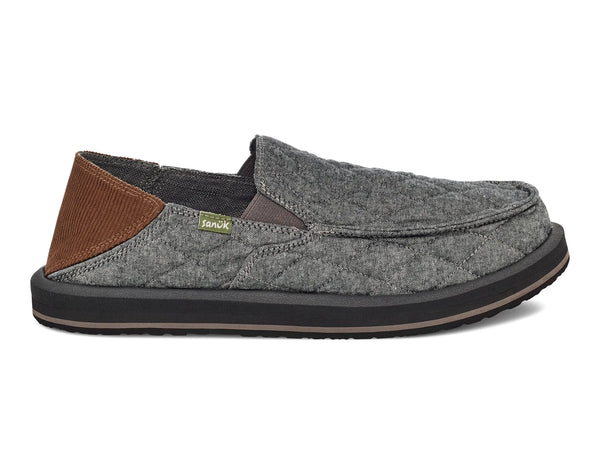 Sanuk Mens Shoes Donny Quilted