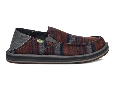 Sanuk Mens Shoes Donny Felt Stripe