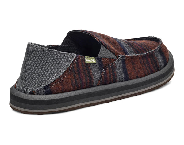 Sanuk Mens Shoes Donny Felt Stripe