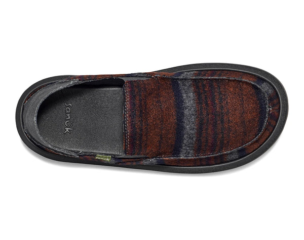 Sanuk Mens Shoes Donny Felt Stripe