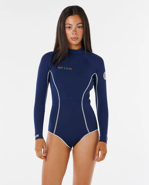 Rip Curl Womens Wetsuits Steph Gilmore G-Bomb 1.5mm Long Sleeve Back Zip Good Coverage Springsuit