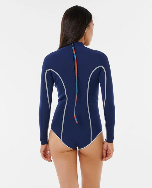 Rip Curl Womens Wetsuits Steph Gilmore G-Bomb 1.5mm Long Sleeve Back Zip Good Coverage Springsuit