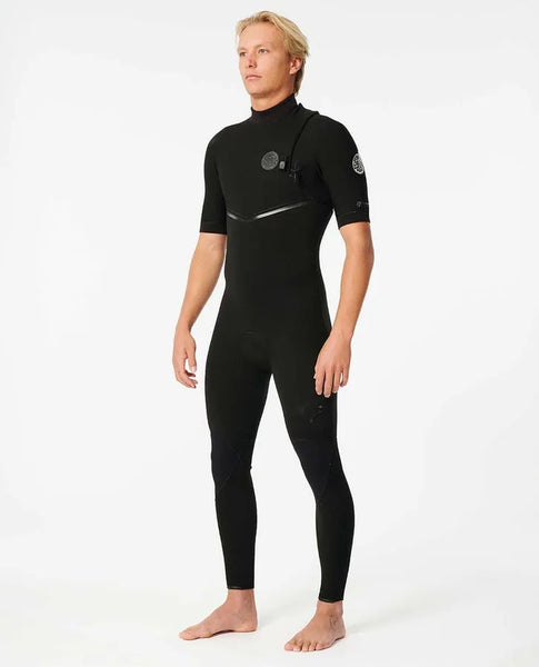 Rip Curl Mens Wetsuits E7 E-Bomb Zip Free 2/2 Short Sleeve Wetsuit