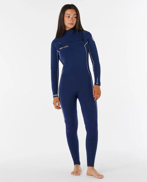 Rip Curl Womens Wetsuits Steph Gilmore Dawn Patrol Chest Zip 3/2 Fullsuit