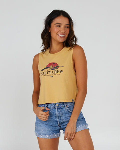 Salty Crew Womens Tank Top Soarin' Cropped