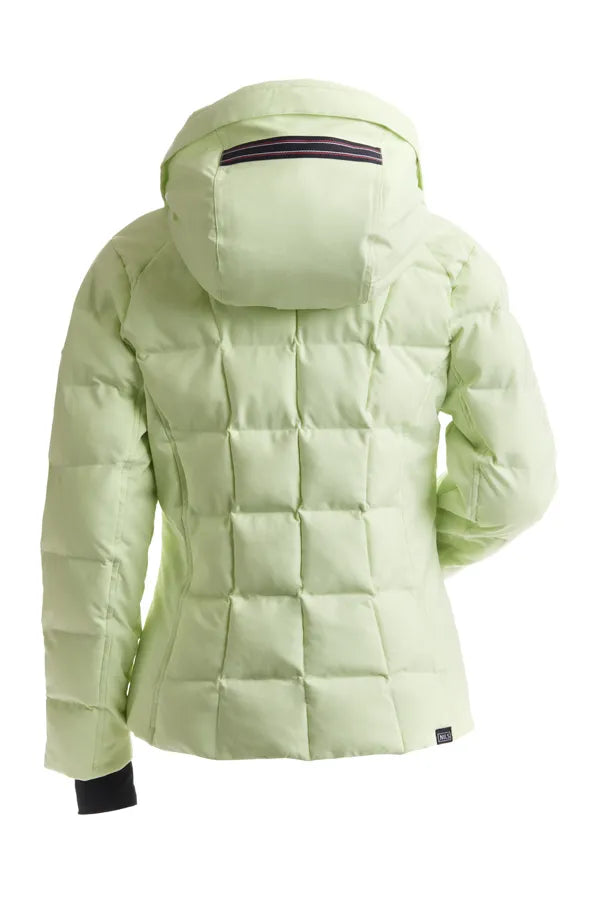 NILS Jacket Winter 2024 Ski Snowboarding Puffer Jacket With Hood Green Women's 10