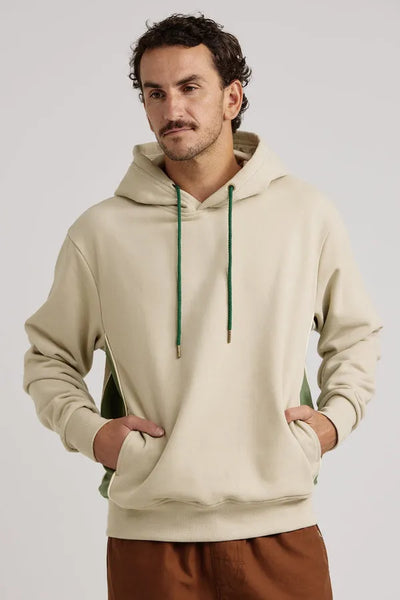 Rhythm Mens Sweatshirt Heavyweight Panel Hood