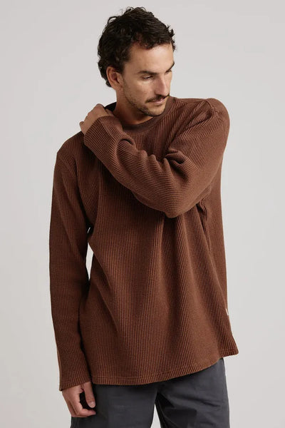 Rhythm Mens Shirt Waffle Knit