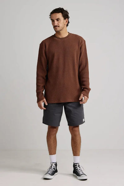 Rhythm Mens Shirt Waffle Knit