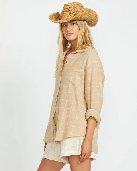 Billabong Womens Shirt Layer Up Long Sleeve