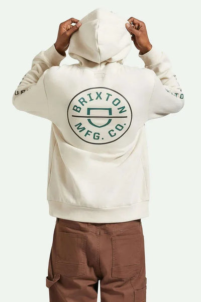 Brixton Mens Sweatshirt Crest Hoodie