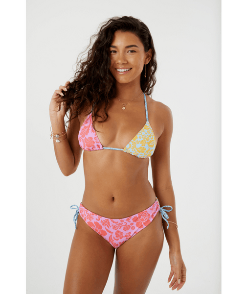 Roxy Womens Bikini Top Tapestry Patchwork Mini Tiki Tri