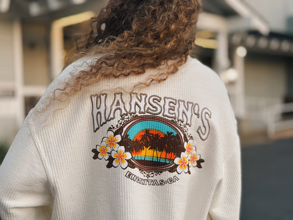 Hansen Womens Sweatshirt Paradise Corded Crew